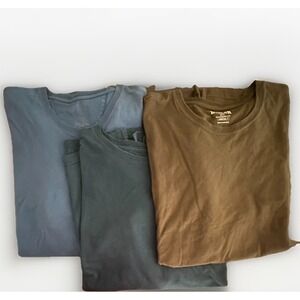 Duluth Trading Lot 3 Mens 3XL Longtail T Shirts Pocket Crew Workwear Casual